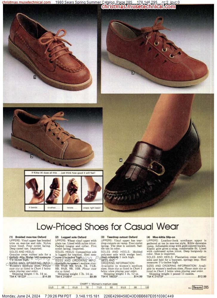 1980 Sears Spring Summer Catalog, Page 285