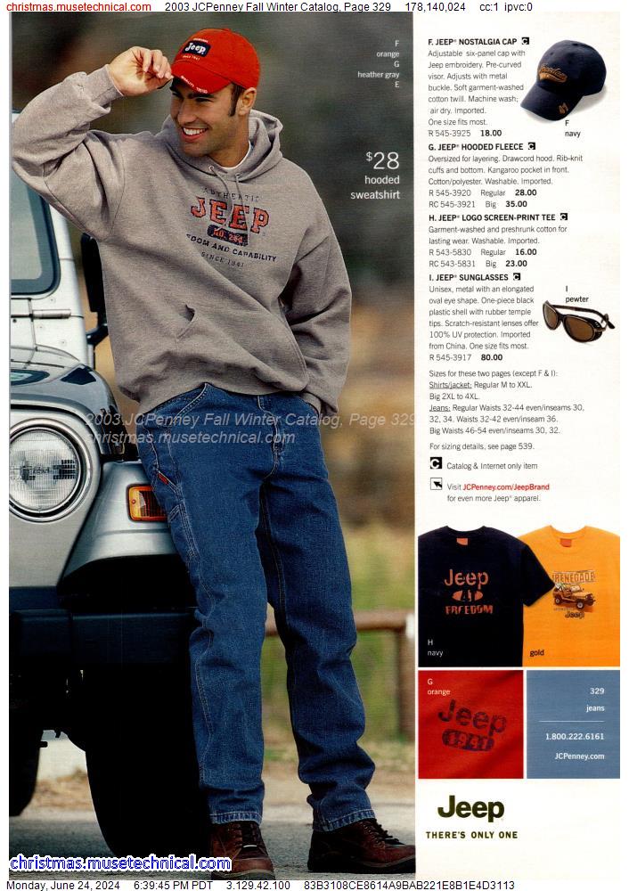 2003 JCPenney Fall Winter Catalog, Page 329