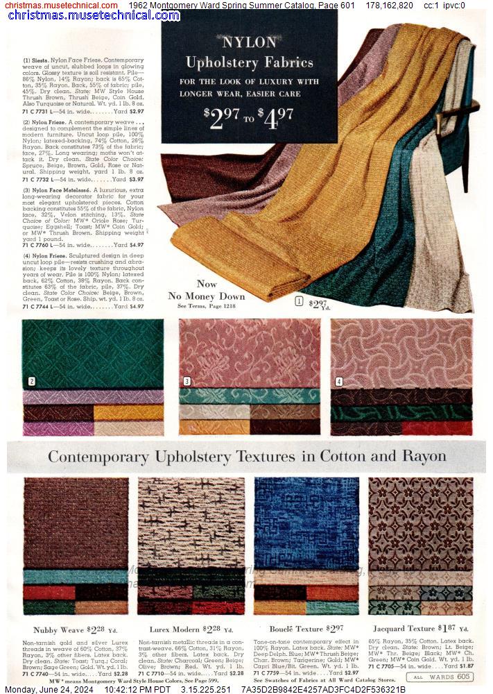1962 Montgomery Ward Spring Summer Catalog, Page 601