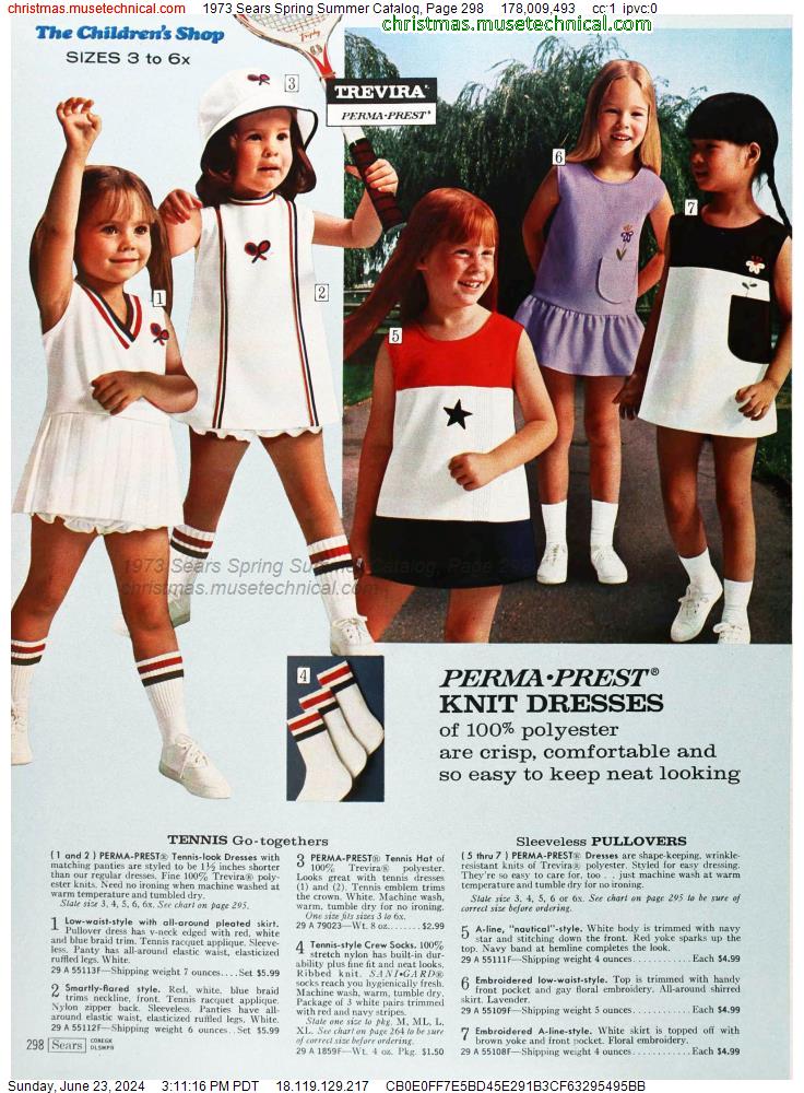 1973 Sears Spring Summer Catalog, Page 298