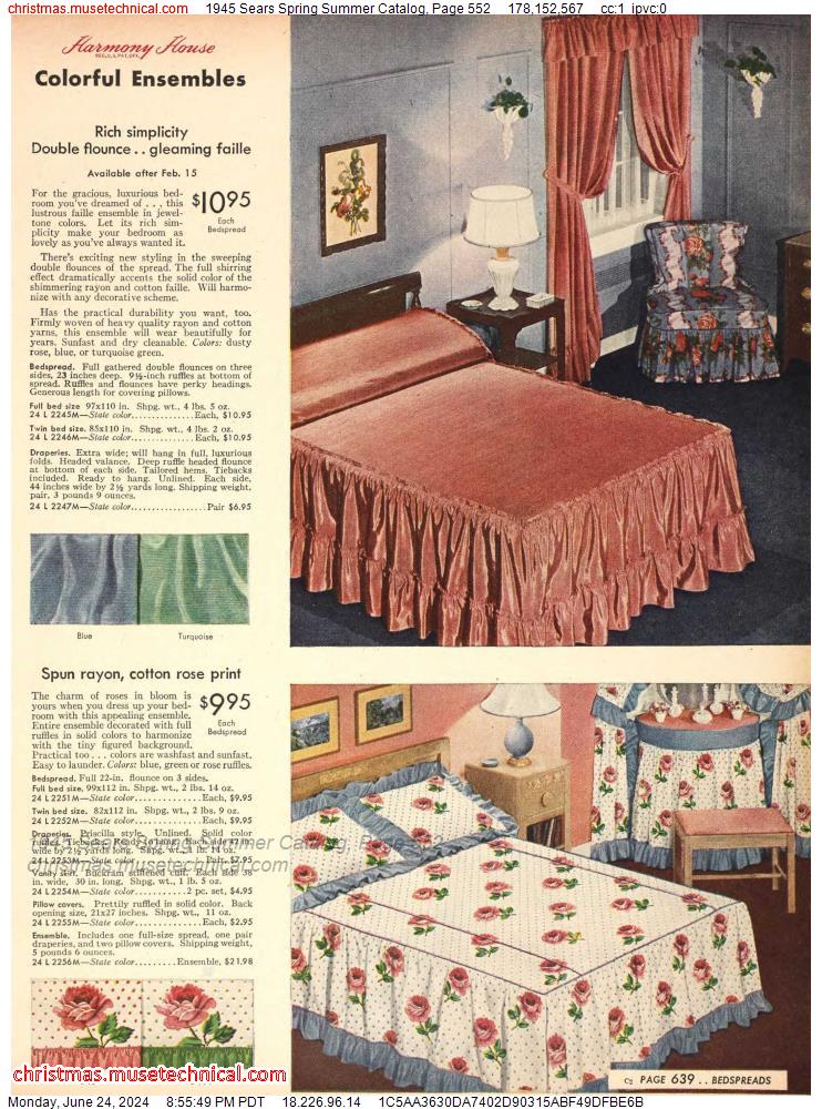 1945 Sears Spring Summer Catalog, Page 552