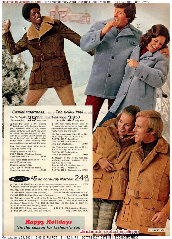 1971 Montgomery Ward Christmas Book, Page 109