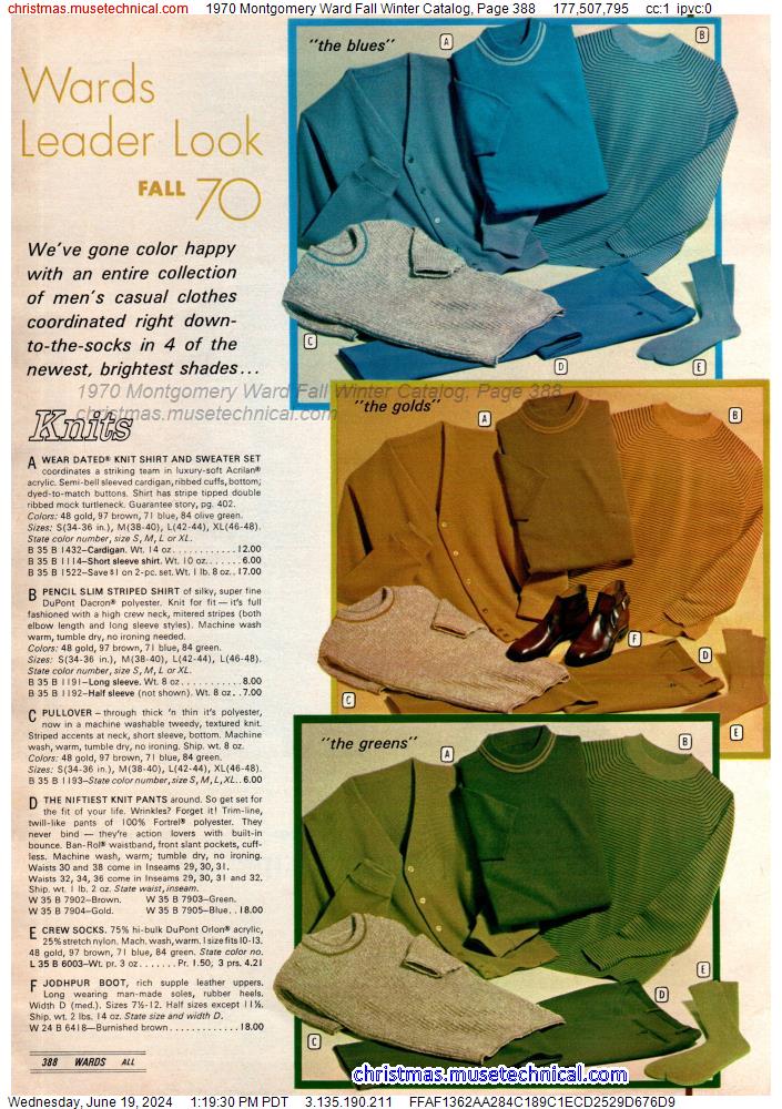 1970 Montgomery Ward Fall Winter Catalog, Page 388