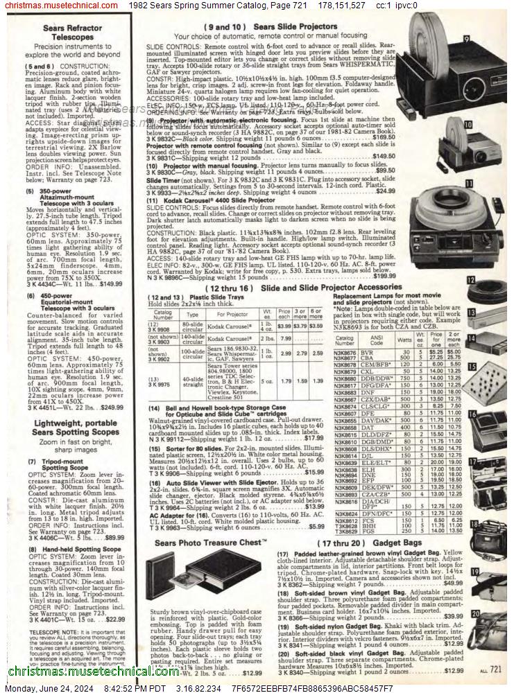1982 Sears Spring Summer Catalog, Page 721