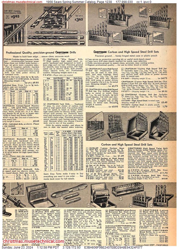 1956 Sears Spring Summer Catalog, Page 1238