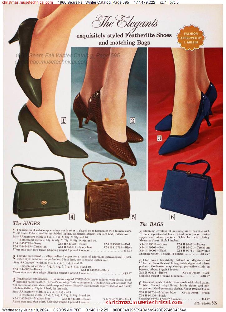 1966 Sears Fall Winter Catalog, Page 595