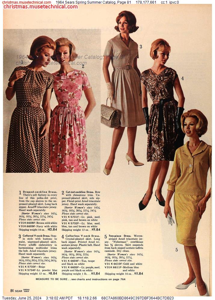 1964 Sears Spring Summer Catalog, Page 81