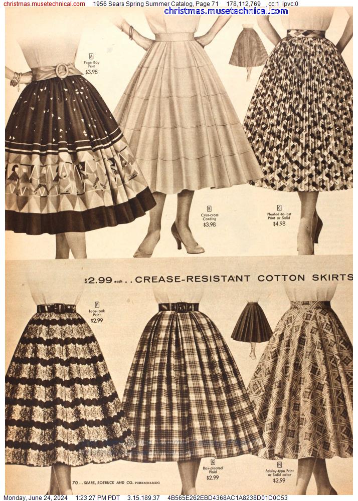 1956 Sears Spring Summer Catalog, Page 71