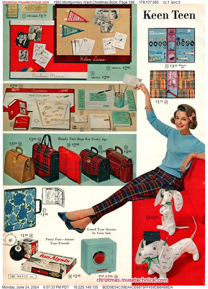 1962 Montgomery Ward Christmas Book, Page 196