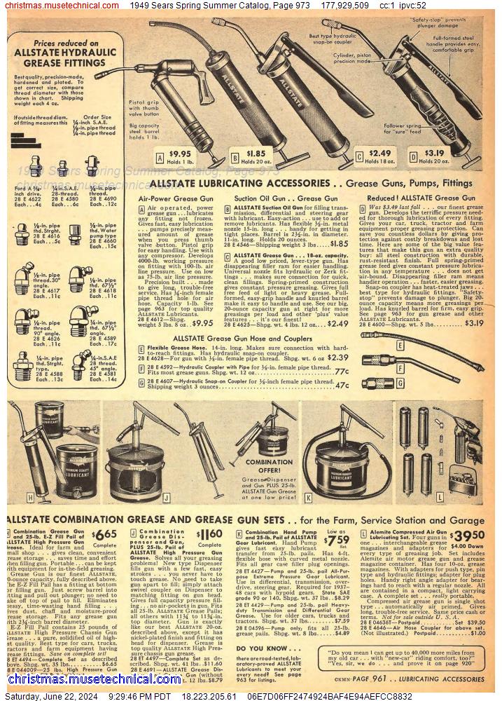 1949 Sears Spring Summer Catalog, Page 973