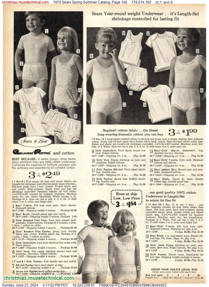 1970 Sears Spring Summer Catalog, Page 148