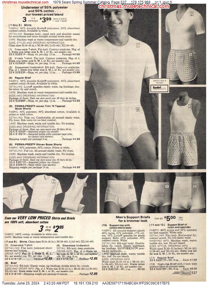 1978 Sears Spring Summer Catalog, Page 537