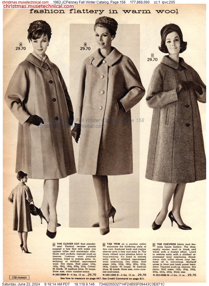 1963 JCPenney Fall Winter Catalog, Page 158