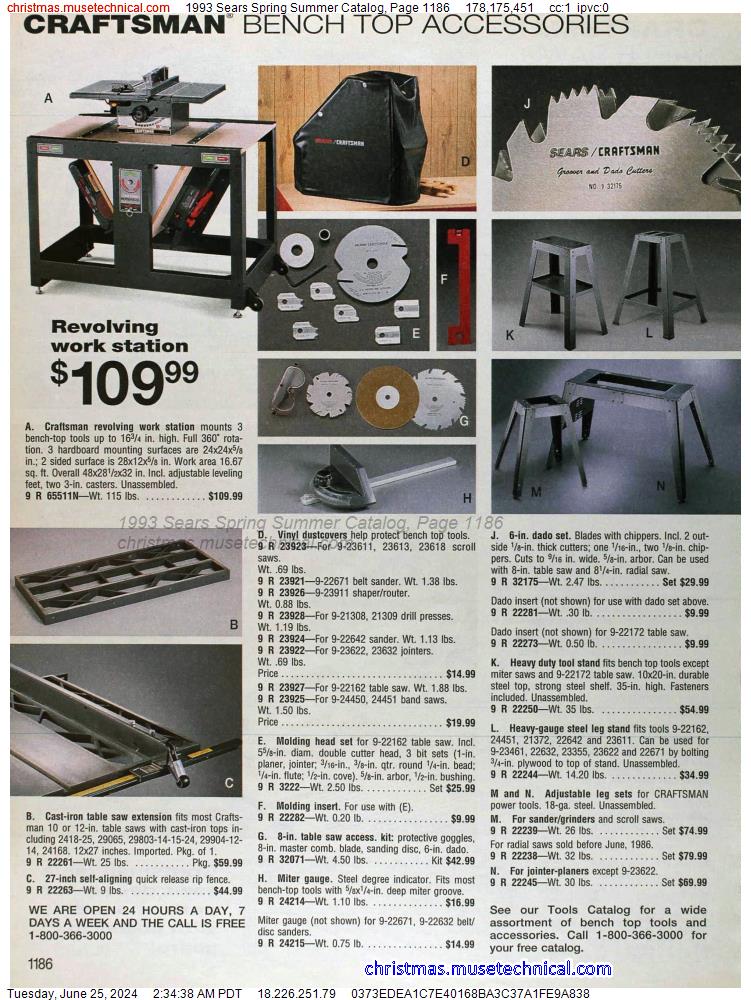 1993 Sears Spring Summer Catalog, Page 1186