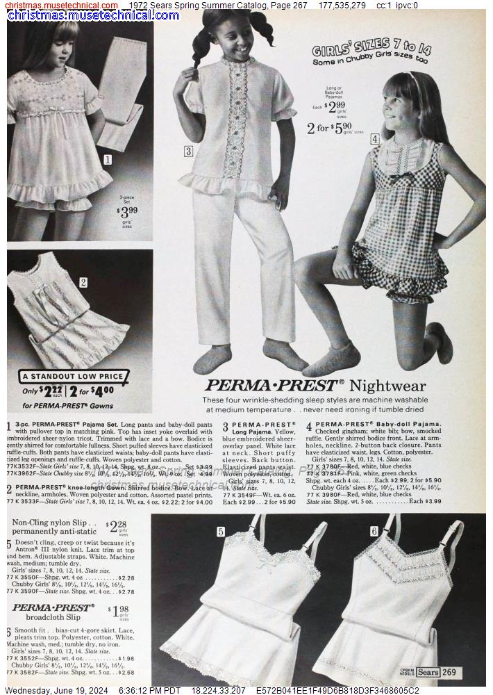 1972 Sears Spring Summer Catalog, Page 267