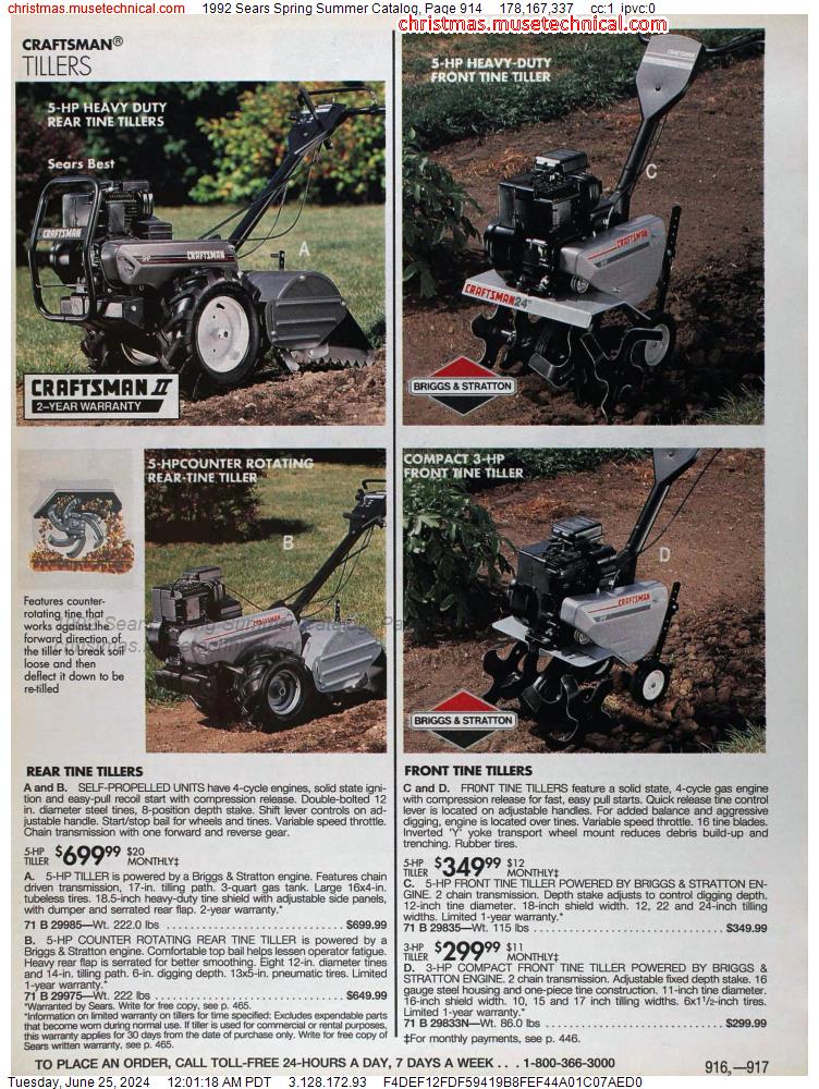 1992 Sears Spring Summer Catalog, Page 914