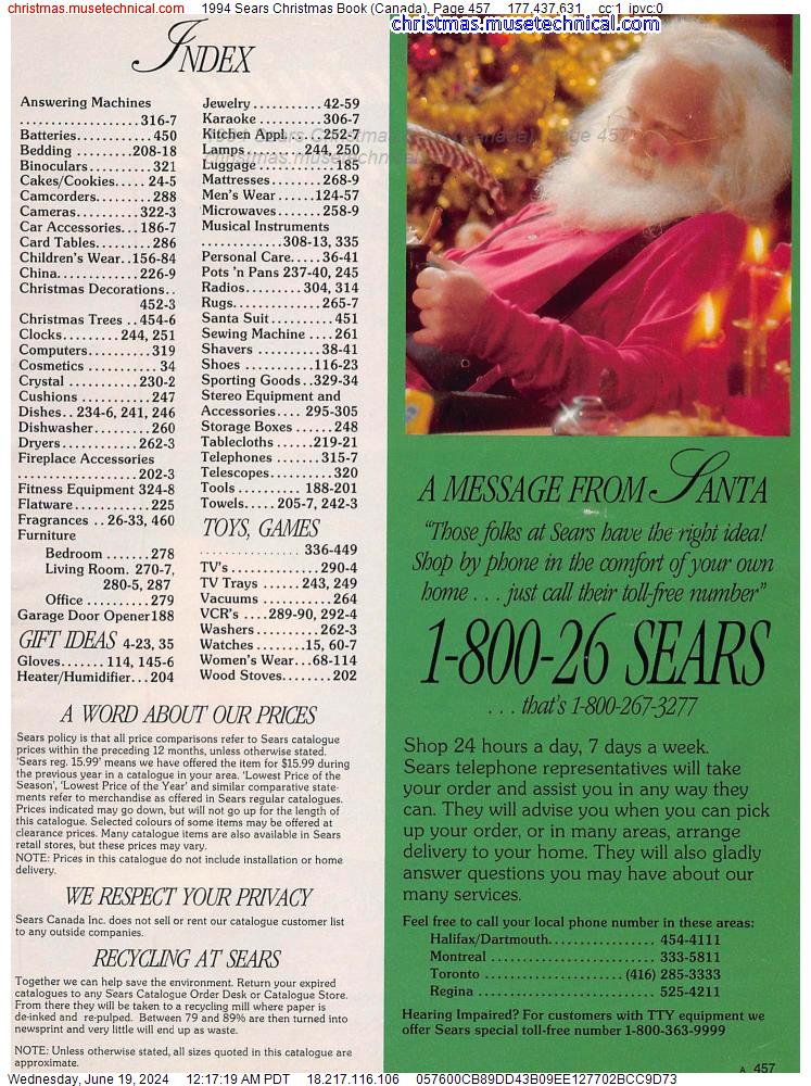1994 Sears Christmas Book (Canada), Page 457