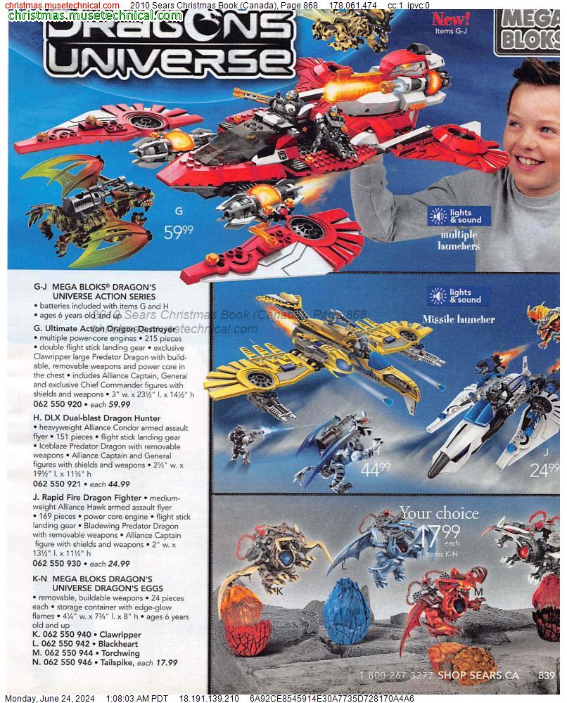 2010 Sears Christmas Book (Canada), Page 868