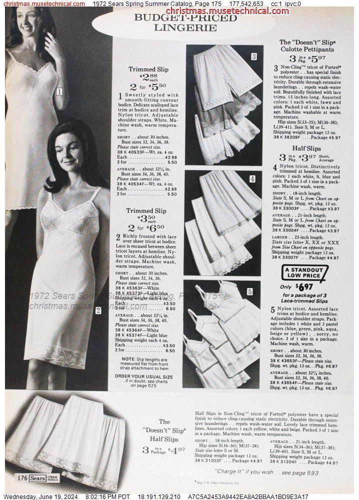 1972 Sears Spring Summer Catalog, Page 175