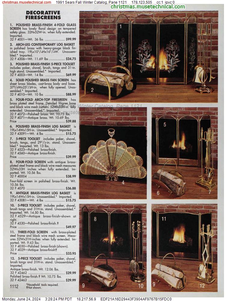 1991 Sears Fall Winter Catalog, Page 1121