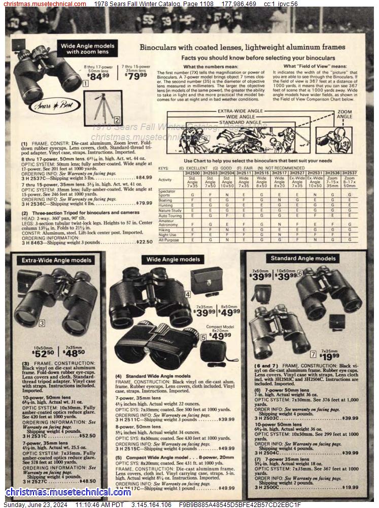 1978 Sears Fall Winter Catalog, Page 1108