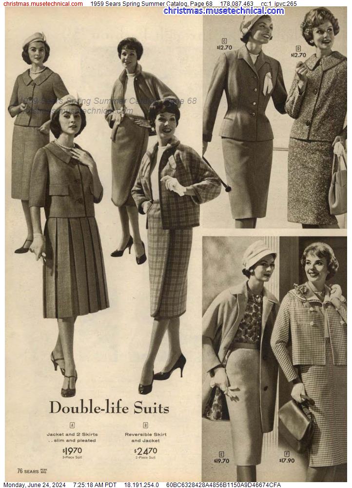 1959 Sears Spring Summer Catalog, Page 68