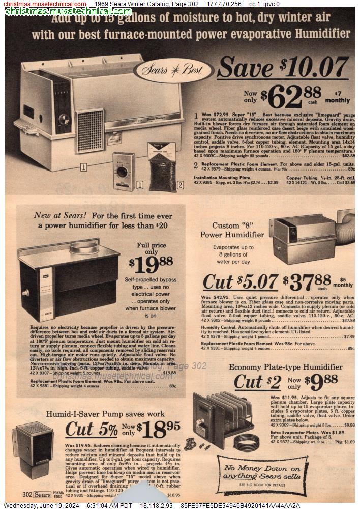 1969 Sears Winter Catalog, Page 302