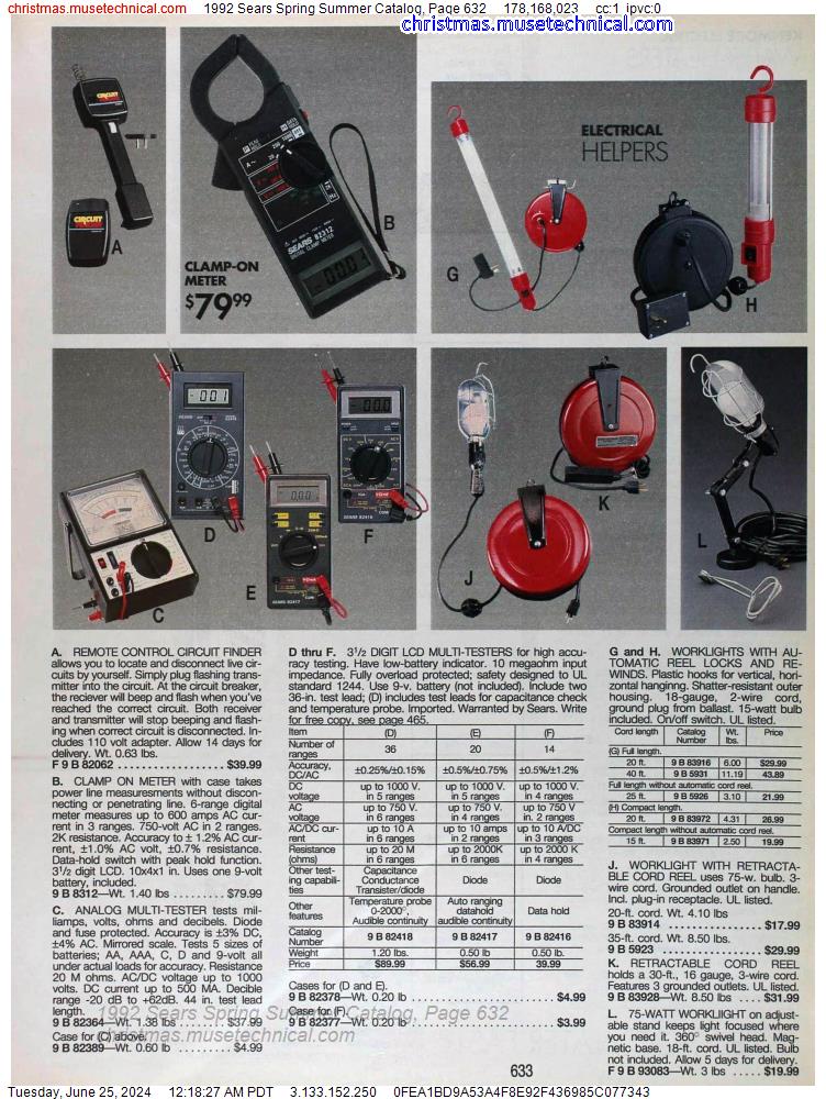 1992 Sears Spring Summer Catalog, Page 632