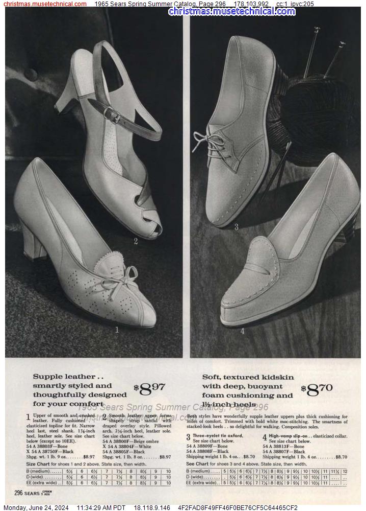 1965 Sears Spring Summer Catalog, Page 296