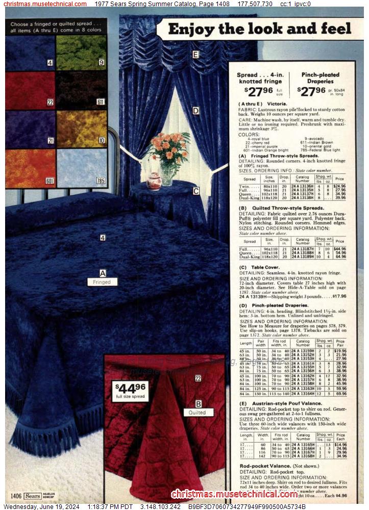 1977 Sears Spring Summer Catalog, Page 1408