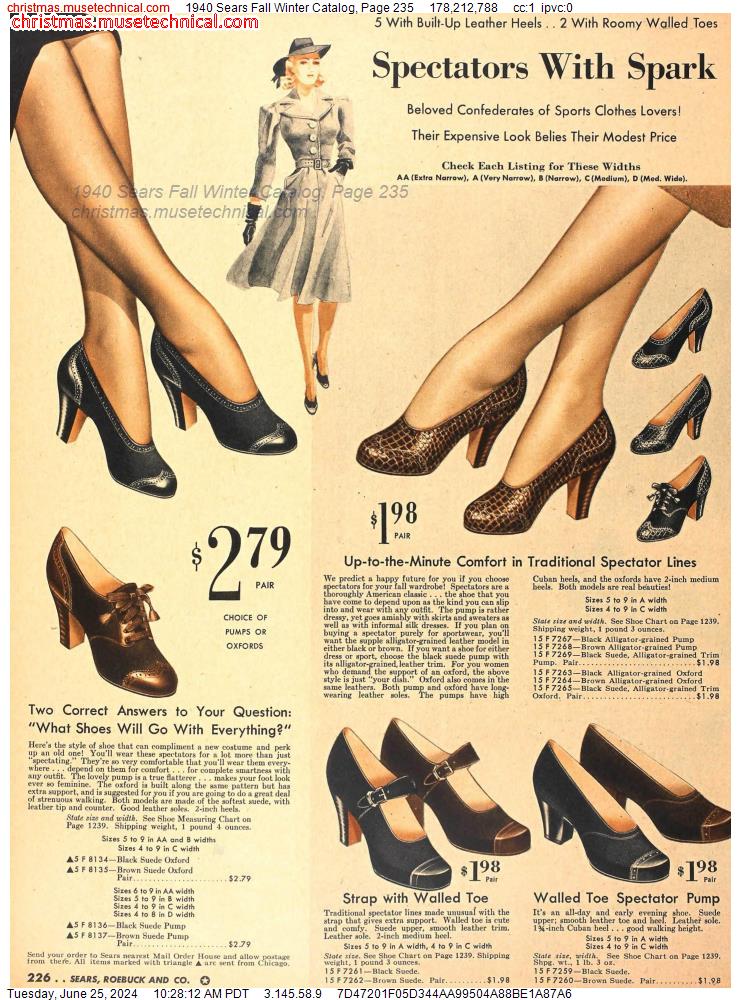 1940 Sears Fall Winter Catalog, Page 235