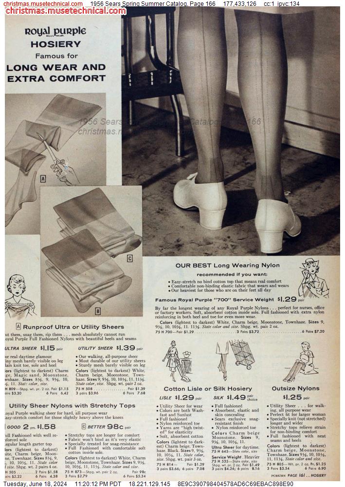 1956 Sears Spring Summer Catalog, Page 166