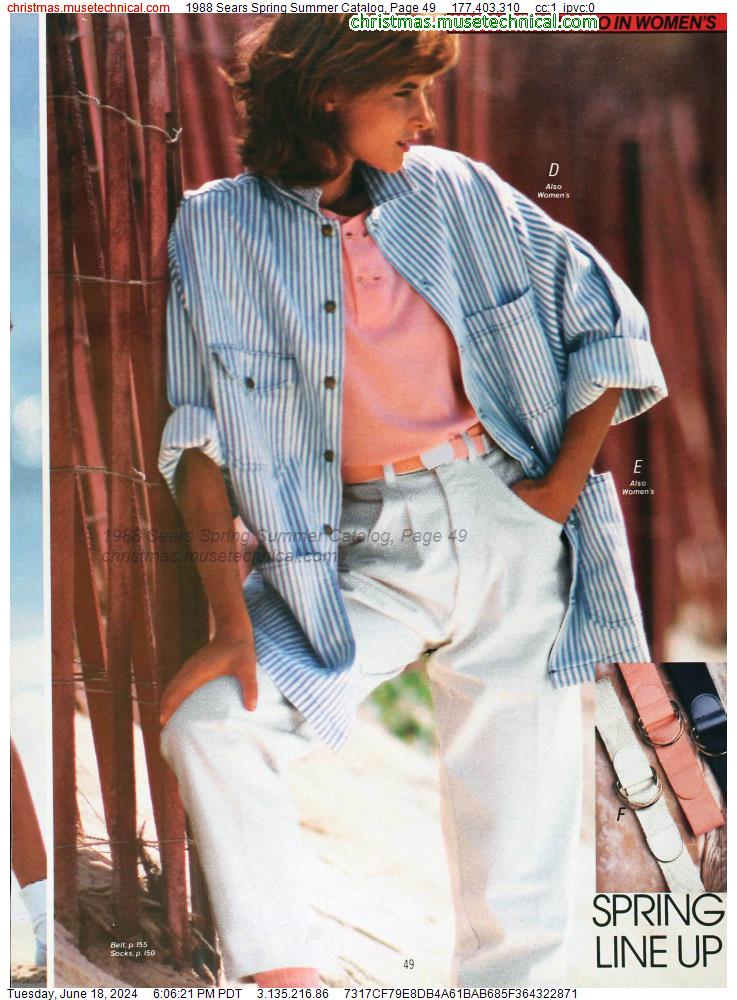 1988 Sears Spring Summer Catalog, Page 49