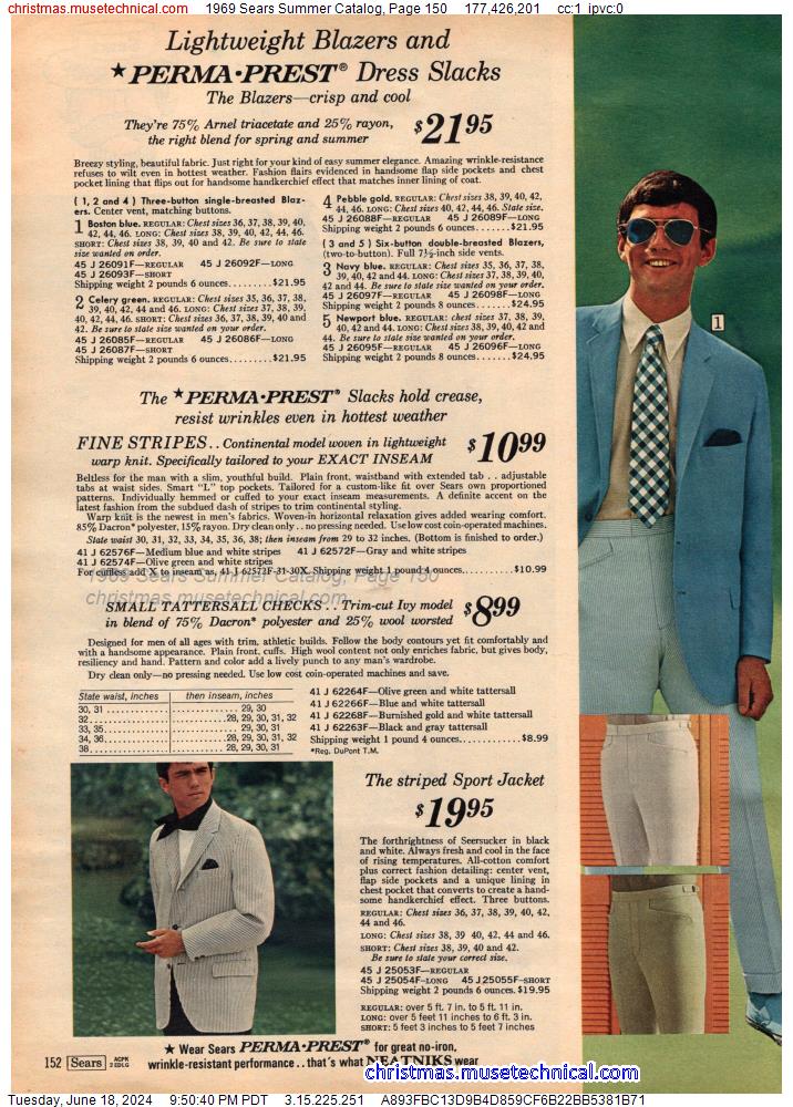 1969 Sears Summer Catalog, Page 150