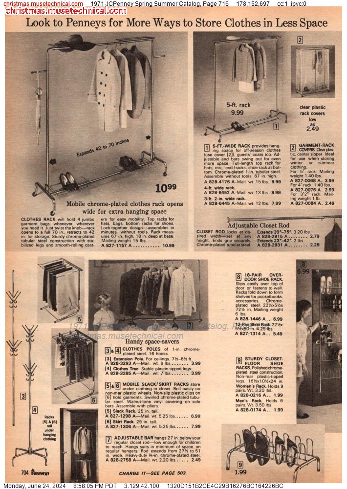 1971 JCPenney Spring Summer Catalog, Page 716