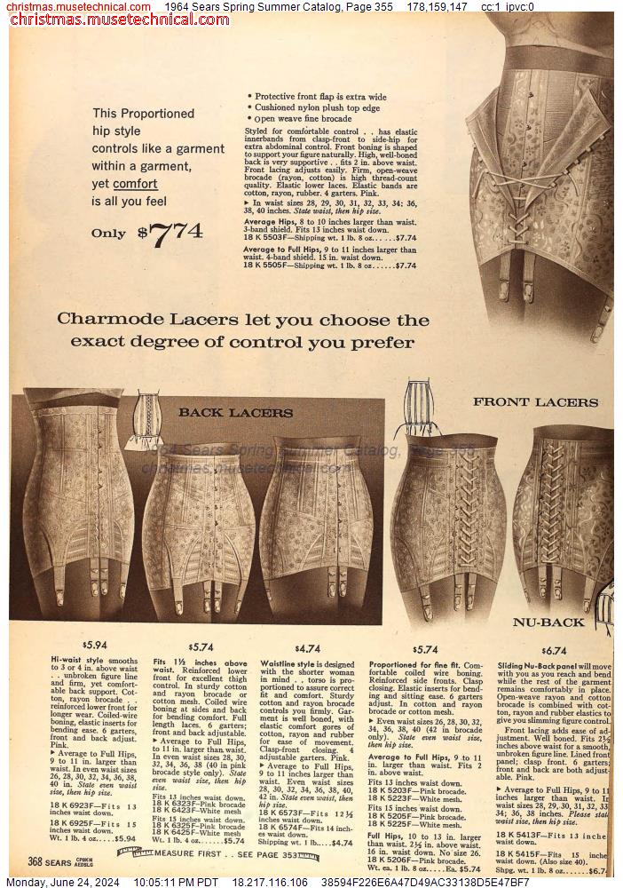 1964 Sears Spring Summer Catalog, Page 355