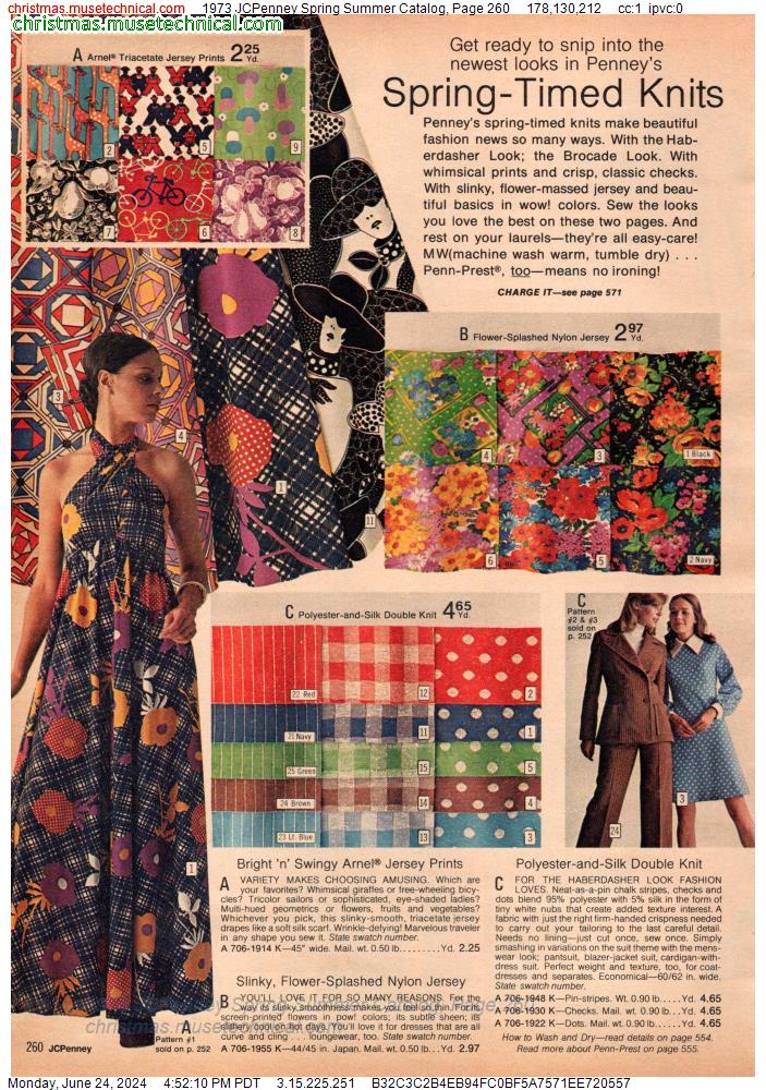 1973 JCPenney Spring Summer Catalog, Page 260