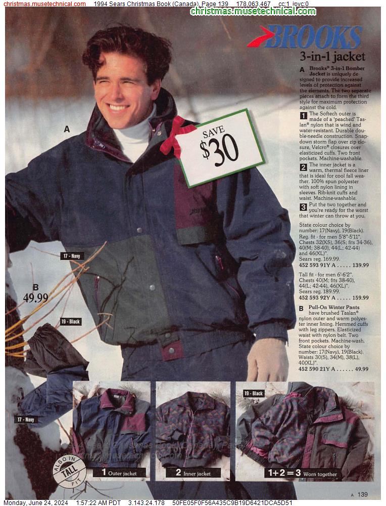 1994 Sears Christmas Book (Canada), Page 139