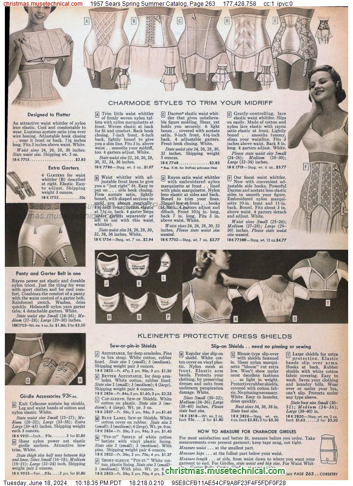 1957 Sears Spring Summer Catalog, Page 263