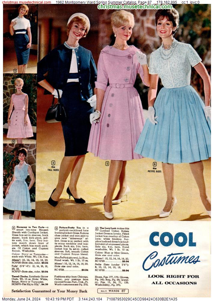 1962 Montgomery Ward Spring Summer Catalog, Page 87