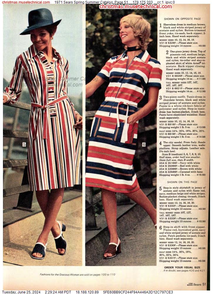 1971 Sears Spring Summer Catalog, Page 51