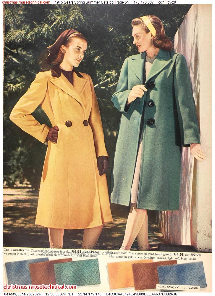 1945 Sears Spring Summer Catalog, Page 51