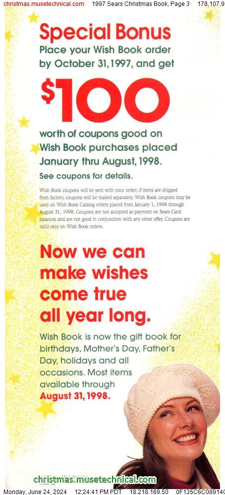 1997 Sears Christmas Book, Page 3