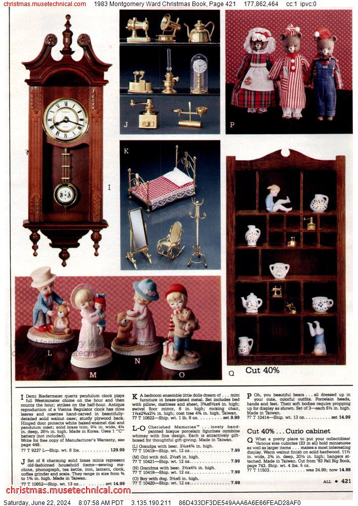 1983 Montgomery Ward Christmas Book, Page 421