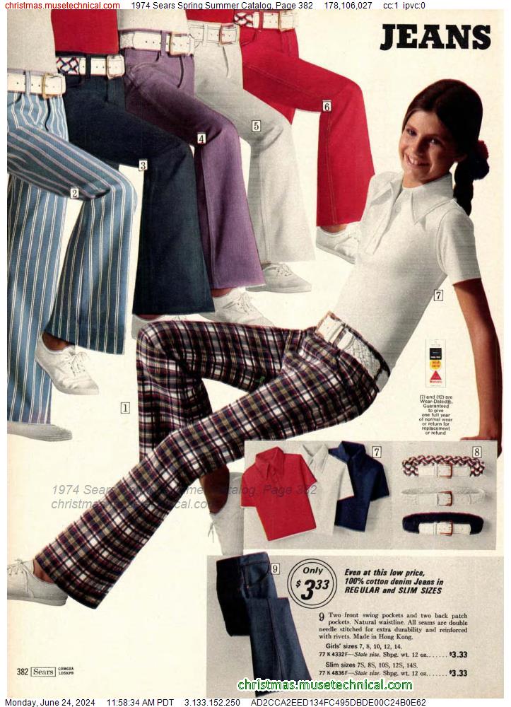 1974 Sears Spring Summer Catalog, Page 382