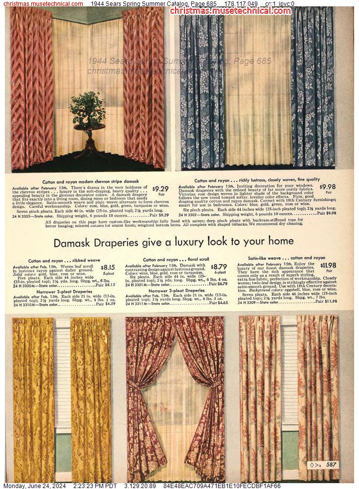 1944 Sears Spring Summer Catalog, Page 685