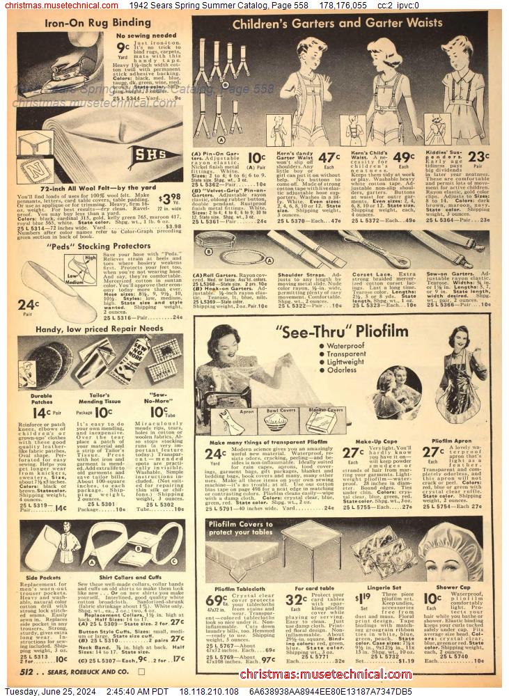 1942 Sears Spring Summer Catalog, Page 558
