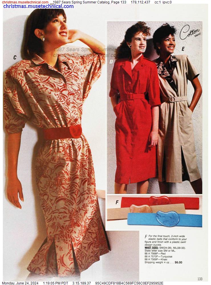 1987 Sears Spring Summer Catalog, Page 133