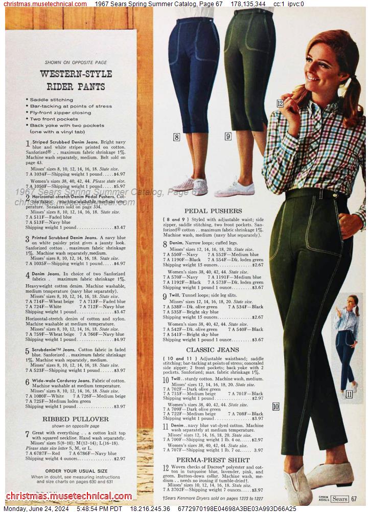 1967 Sears Spring Summer Catalog, Page 67