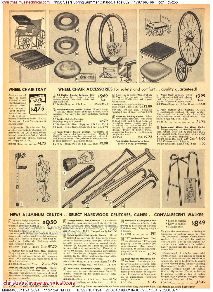 1950 Sears Spring Summer Catalog, Page 802